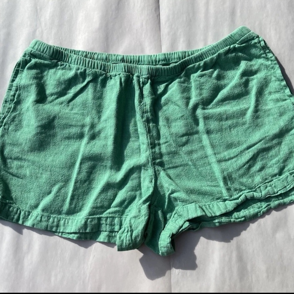 A New Day Target Green Linen Shorts Women’s Size Large